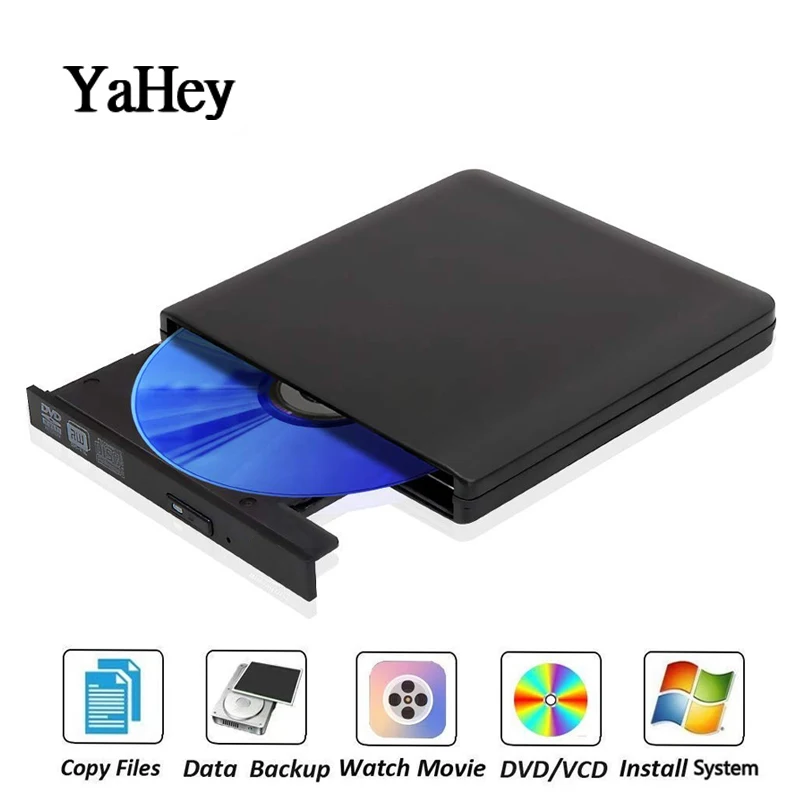 Внешний оптический привод USB 3 0 DVD горелка ROM проигрыватель CD/DVD RW записывающее