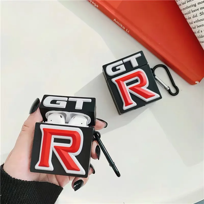 3D автомобильный GTR спортивный чехол для наушников Apple Airpods 1/2 силиконовый защитный