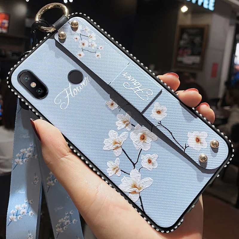 Чехлы с ремешком на запястье для xiaomiredminote9 A1 A2 MAX2 3 8SE 9SE Note 4 4X 5 5A 6 6A 8 8Pro винтажный