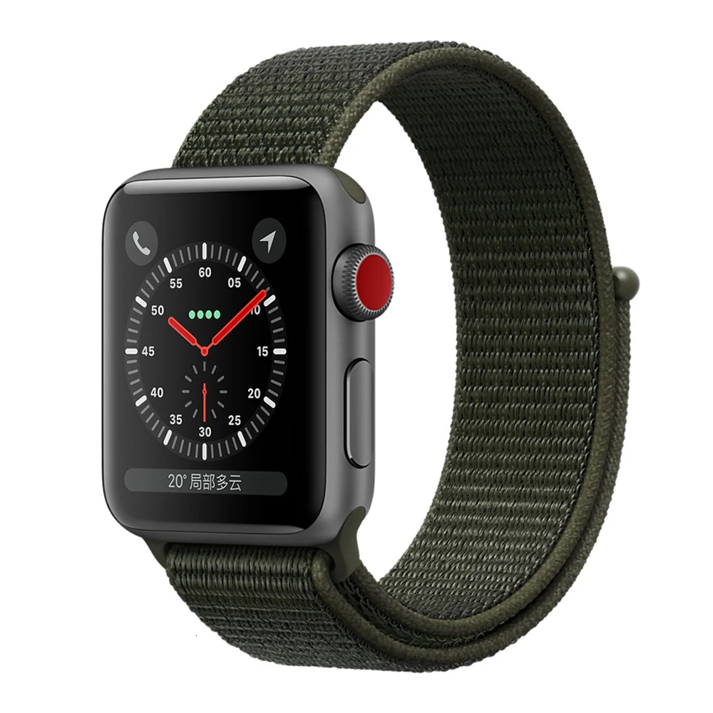 Нейлоновый ремешок для Apple Watch series 5 44 мм iwatch 42 мм ремешок 38 мм 40 мм iwatch sreies 4 3 2 pulseira браслет ремешок для часов - Цвет ремешка: Cargo Khaki