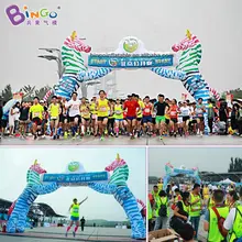 Бинго®8*6 м высокий воздушный дутый красочный Зебра Пара Арка надувной шар для гоночного бега арка