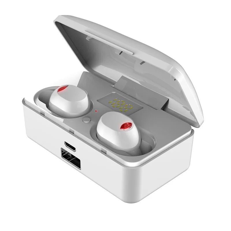 G10 TWS Bluetooth 5,0, беспроводные наушники, сенсорные технологии, одна пара наушники беспроводные, звук басов, красный, белый цвет, торговля - Цвет: without packing box