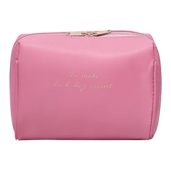 

Women Travel Cosmetic Bag Portable Letter Print Zipper Multifunction Make Up Nylon Cases Storage Fashion Large Capacity