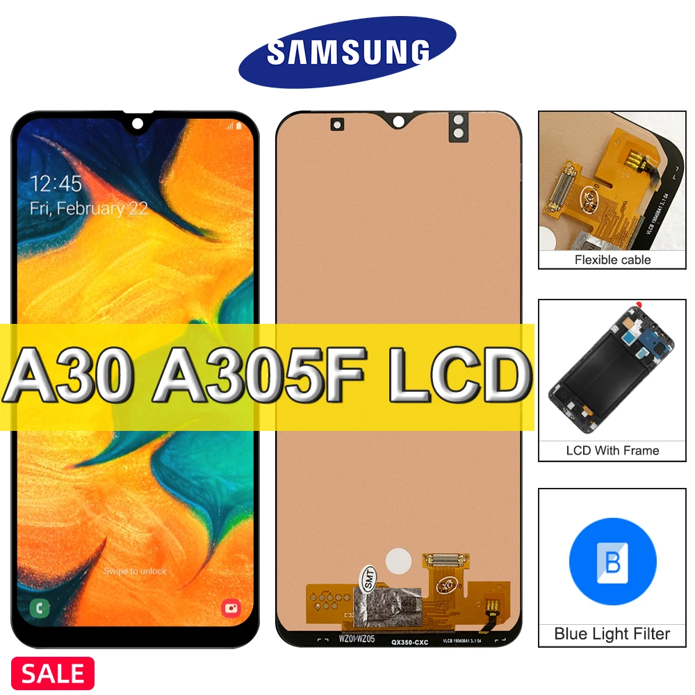 Samsung A30 LCD FA305/DS A305FN A305G 