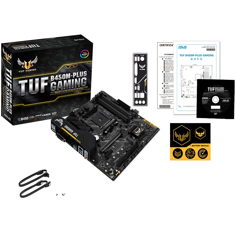  Neue ASUS TUF B450M-PLUS GAMING desktop computer spiel bord Desktop Mainboard Sockel AM4 DDR4 64G D