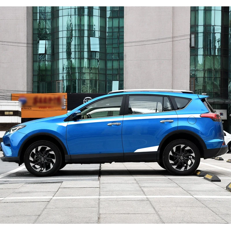 Fit-For-Toyota-Rav4-2017-2018-Car-Decals-Cool-Racing-Side-Door-Stripe-Graphic-Vinyls-Scratch