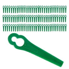 

100 Pack 8.3CM Plastic Grass Trimmer Blade Replacement Blades Lawn Mower Blades for Einhell Lawn Mower