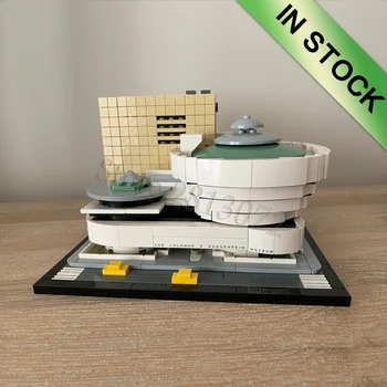 

In Stock 10679 Architectur eSolomon R. Guggenheim Museum 744Pcs Building Blocks Bricks Toys Compatible with 21035