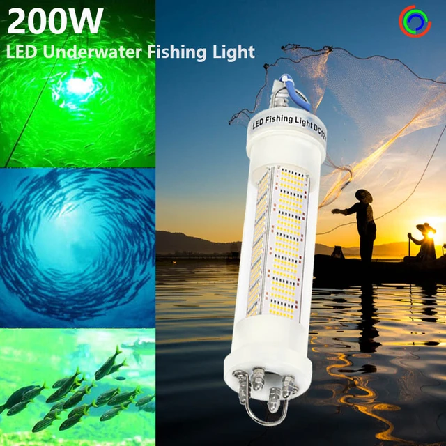 12V 140W 200W 300W 400W 600W Powerful Submersible LED Squid Fishing Light  Lure Bait Night Underwater Fishing - AliExpress