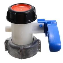 75 мм ABS пластиковый клапан для бака IBC бак мужской 2 дюймов DN50 ручной бак мяч сад воды разъемы