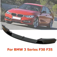 1pc For BMW F30 F35 3 Series Front Lip Spoiler MP Sport Style PP Material High Quality Front Bumper Diffuser Bumper Protector