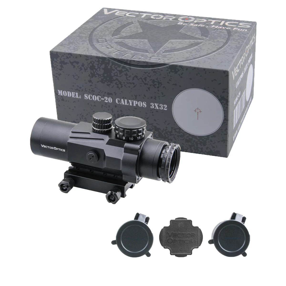Оптический прицел Vector Optics Calypos 3x32 SFP Prism тактический AR15 для винтовки 1/2 MOA с 11