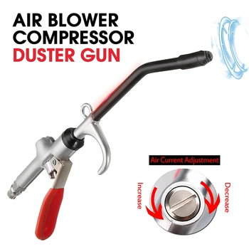

Air Blow Gun Aluminium Alloy Air Dust Gun Angled Bent Nozzle Pistol Grip Pneumatic High Pressure Cleaning Machine Accessories