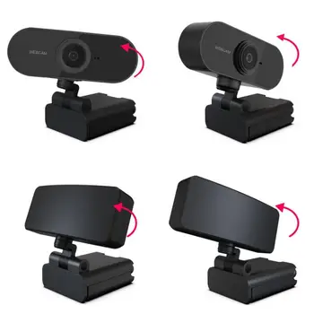 

Webcam 1080P HD Web Camera 1920 X 1080p USB 2.0 Built-in Microphone Clip-on PC Laptop Desktop USB Webcams Auto Focus