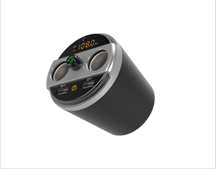 Чашевидный автомобильный Bluetooth Hands-Free Lossless музыкальный mp3-плеер fm-передатчик зарядное устройство
