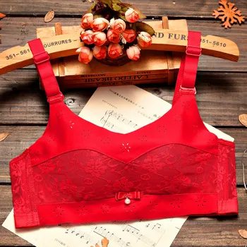 

[Year of Fate Anti-Exposure Bra] Small Bust Gathering Non-Steel Ring Thick Bra Adjustable Comfortable Cotton Underwear