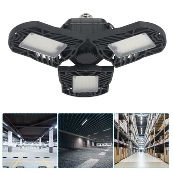 

AC85-265V LED Parking Light 6000lm Motion Sensor Light Deformable Lamp Foldable for E26 / E27 Bulbs for Indoor Lighting