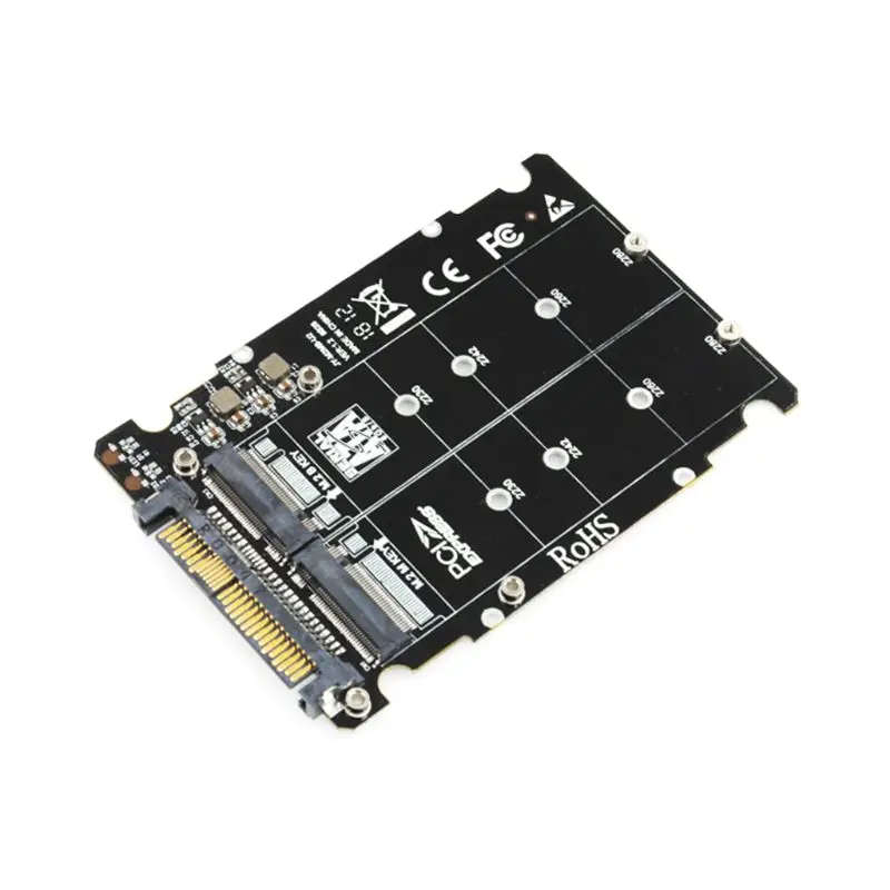 

U2BOX Box M.2 TO U.2 SFF-8639 Adapter PCIe 2.5' U.2 SSD PCI-E X4 X16 PCIe3.0 PCI-Express M-KEY B-Key Card X6HA