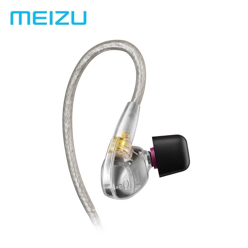 Meizu Live Earphones Quad Driver Knowles Balance Armature HiFi Wired Earphone Hi Res In Ear Earbuds 3 5mm Audiophile Headset