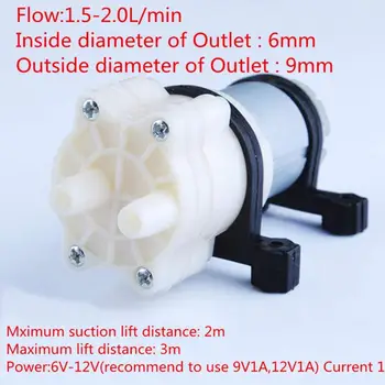 

12v DC 1.5-2L/m Fresh Water Pressure Pump 385 Series Diaphragm Pumps for Water Dispenser Windshield Wipers/Automatic Sprinkler
