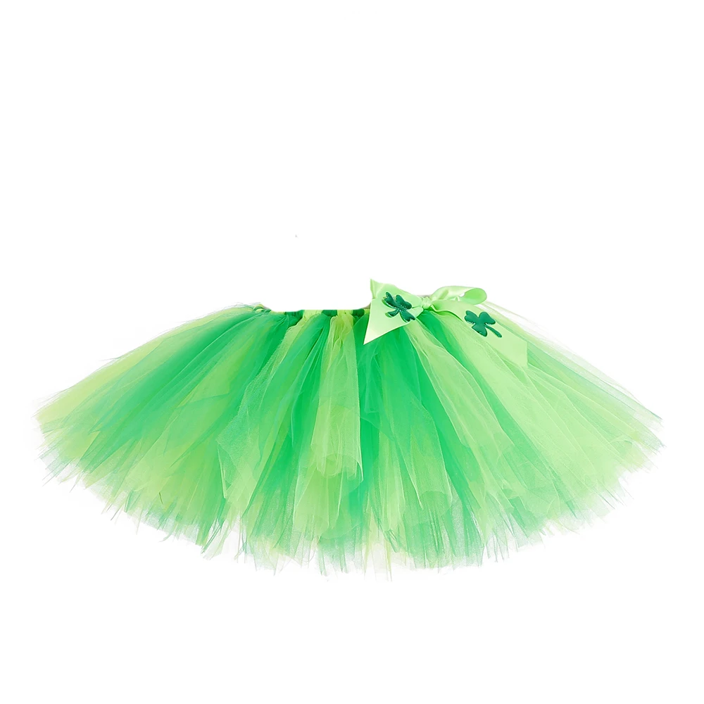 Юбка пачка на День Святого Патрика для взрослых юбка длиной выше колена