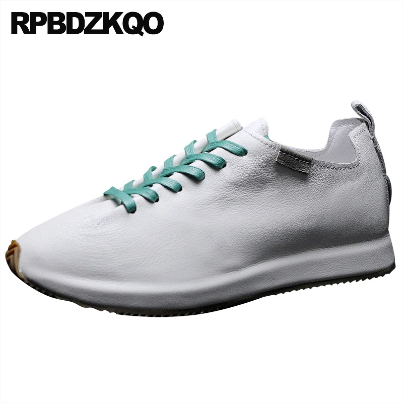 Real Leather Designer Latest Footwear Fashion White 2021 Sneakers Runway Yellow Trainers Casual Stylish Shoes Brand Men Spring |