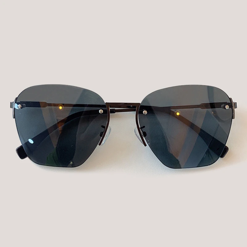 No.3 Sunglasses Солнцезащитные очки без оправы, Женские винтажные брендовые дизайнерские солнцезащитные очки с прозрачными линзами - Цвет линз: No.3 Sunglasses