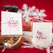 4 компл./лот С наилучшими пожеланиями для год поздравительная открытка отправить благословение с небольшими конверт Кадо femme