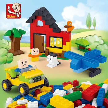 

SLUBAN 0502 Building Blocks 415pcs DIY Creative Bricks Toys for Children Educational Bricks Christmas Gift