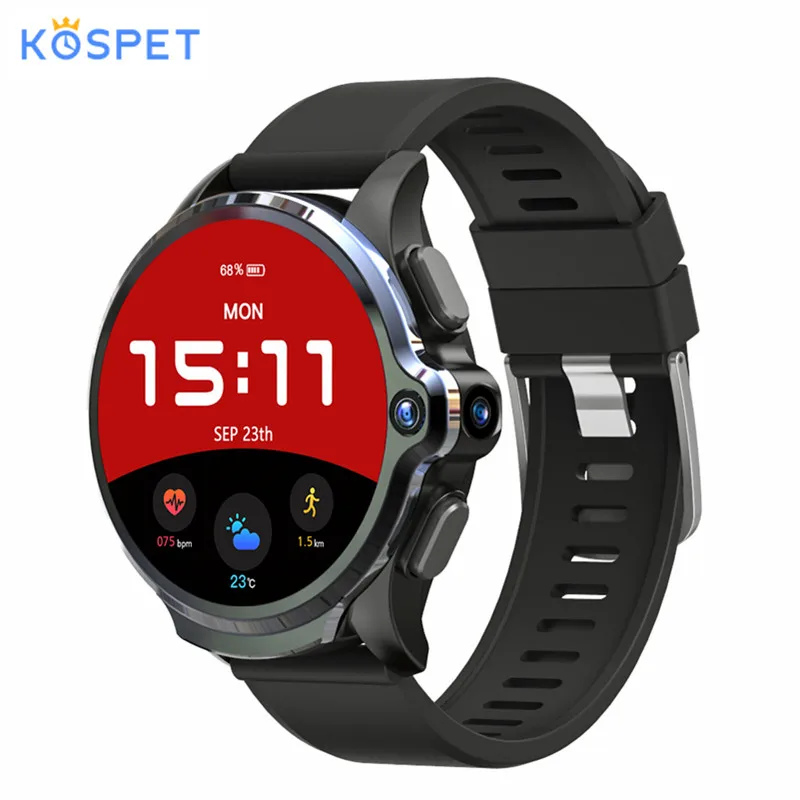 Смарт-часы KOSPET Prime 4G, телефон, 3 ГБ ОЗУ, 32 Гб ПЗУ, 1,6 дюймов, ips экран, спортивные Смарт-часы на Android с двумя камерами 12