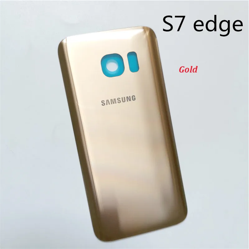 samsung galaxy s7 edge, 3D стекло, батарея, чехол на заднюю панель, защитный, запасная крышка, настоящая задняя дверь, для s7, клейкая наклейка