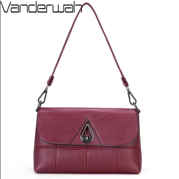 

Soft Crossbody Bags For Women Pu Leather Handbags Designer Women Shoulder Bag High Quality Solid Women Messenger Bags Sac a Main