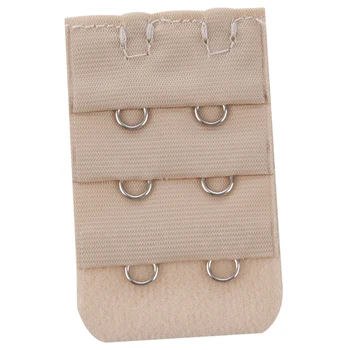 

5pcs Women 3 Rows 2 Hooks Bra Strap Extender Back Band Extension(Skin color)
