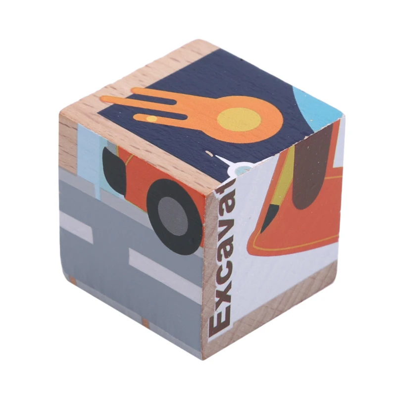 Высококачественная Шестигранная картина, деревянная головоломка, 3D головоломка, игрушки для детей, Ранняя развивающая игрушка, куб, головоломка, подарки для детей