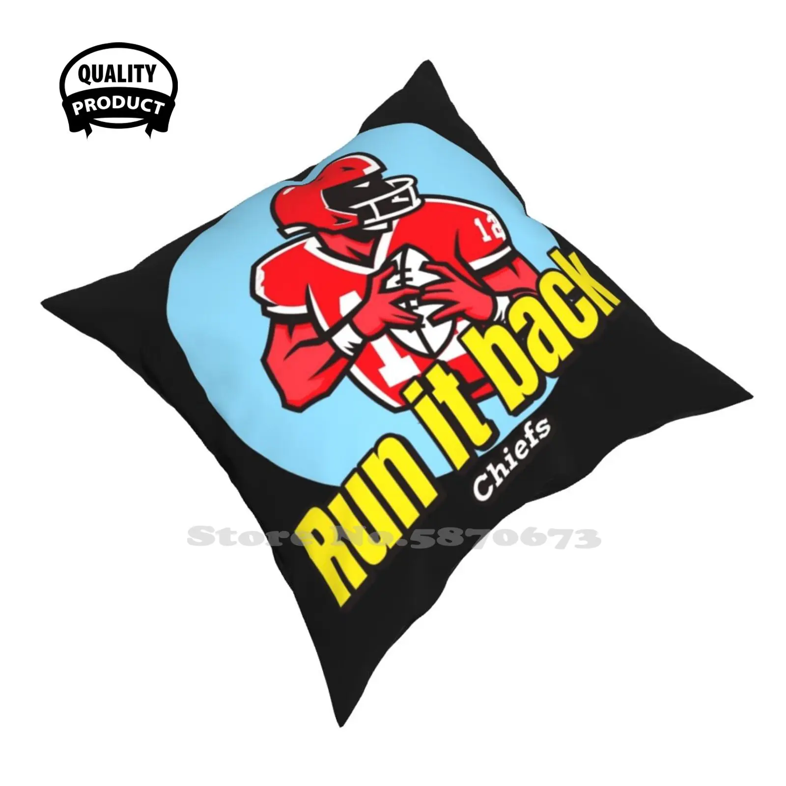 Run It Back Chiefs Pillows Case Bedroom Home Decoration Run It Back