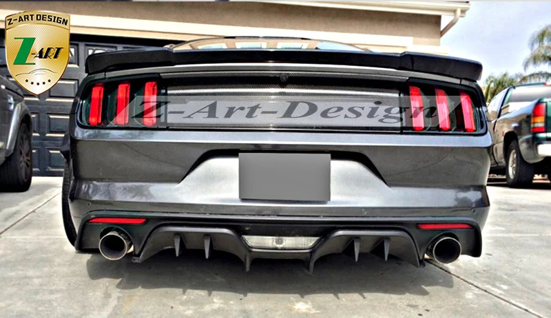 2015 2017 Z ART для Ford Mustang performance задний диффузор полипропиленовая пластиковая губа