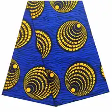 Африканский воск принты Африканский парафинированный хлопок ткань материал для шитья высокого качества настоящий батик в африканском стиле настоящий воск настоящий ткань