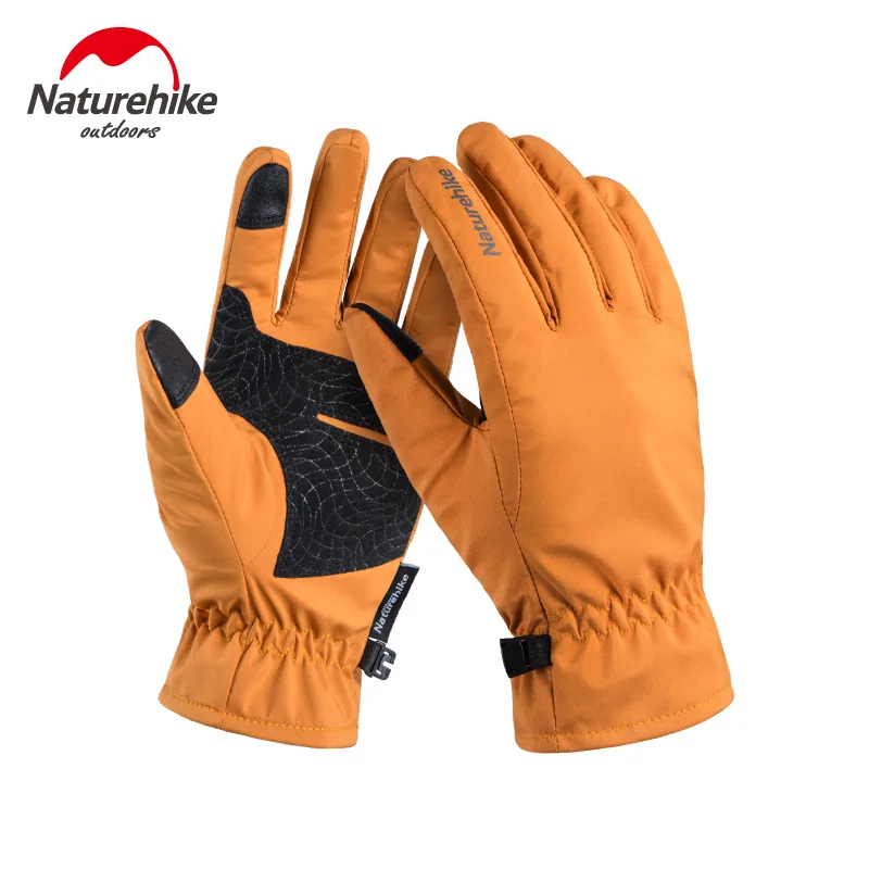 Naturehike модернизированные лыжные перчатки зимние походные мужские и женские ветрозащитные холодные водонепроницаемые теплые уличные бейсболка для езды и походов перчатки - Цвет: Yellow