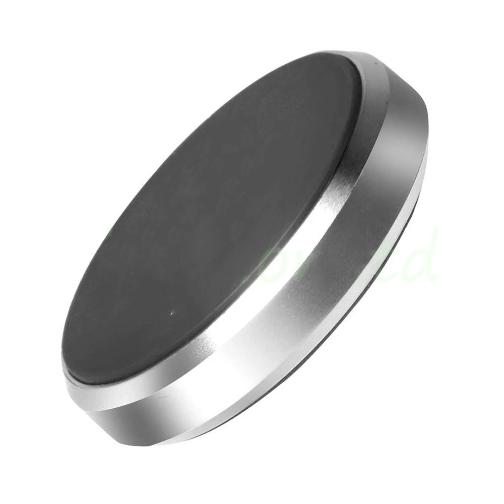 Mini Magnetic Holder Cell Mobile GPS Phone Accessories - Color Name: Silver