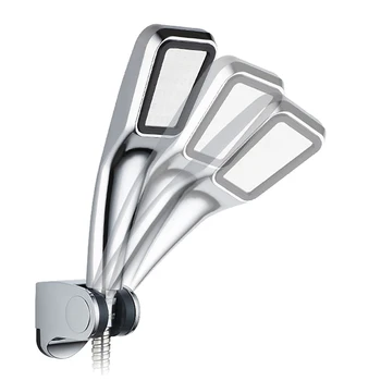 

Adjustable Self-adhesive Handheld Suction Up Chrome Polished Shower Head Handset Holder Chrome Bathroom Wall Mount Bracket