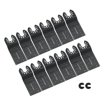 

14pcs Multi-Function Bi-metal Precision Saw Blade Oscillating Multitool Saw Blade for Renovator Power Cutting Multimaster Tools