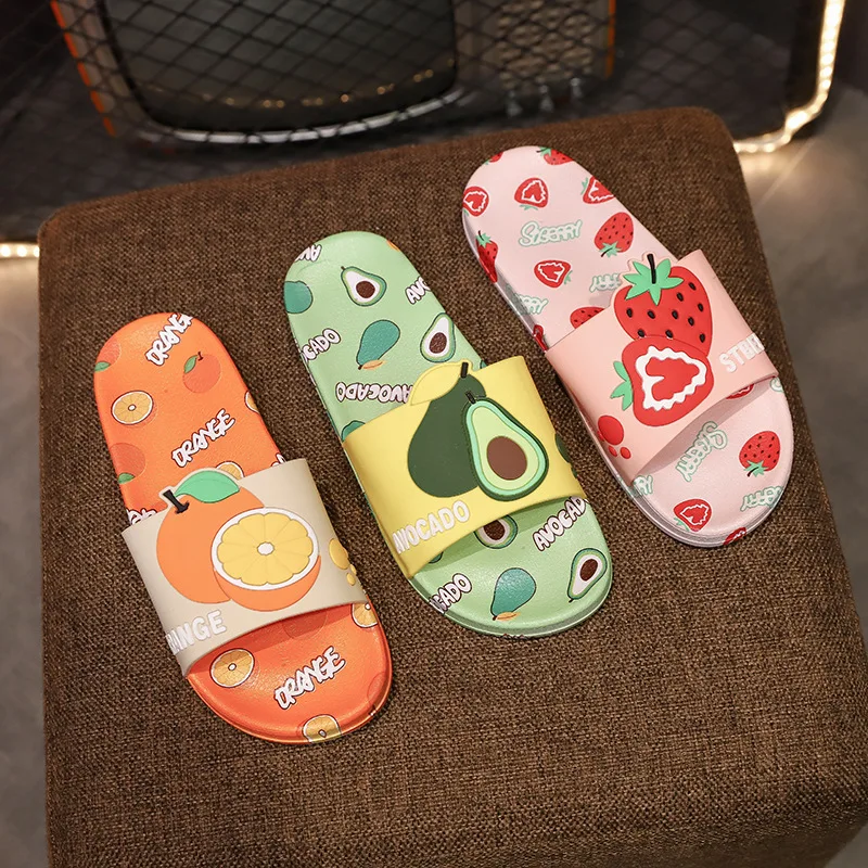 

Summer Cute Sandals Slides Women Shoes Flip Flops Sandalias Cartoon Fruit Women Slippers Home Slippers Mujer TX263