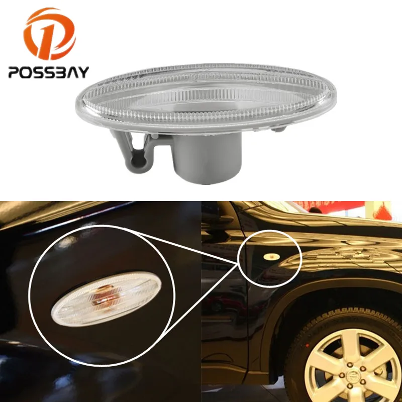 POSSBAY Подходит для Nissan Cube 2009-2013 X-Trail 2007-2013 автомобиля Fender светильник база спереди Поворотники боковые светильник индикатор светильник база