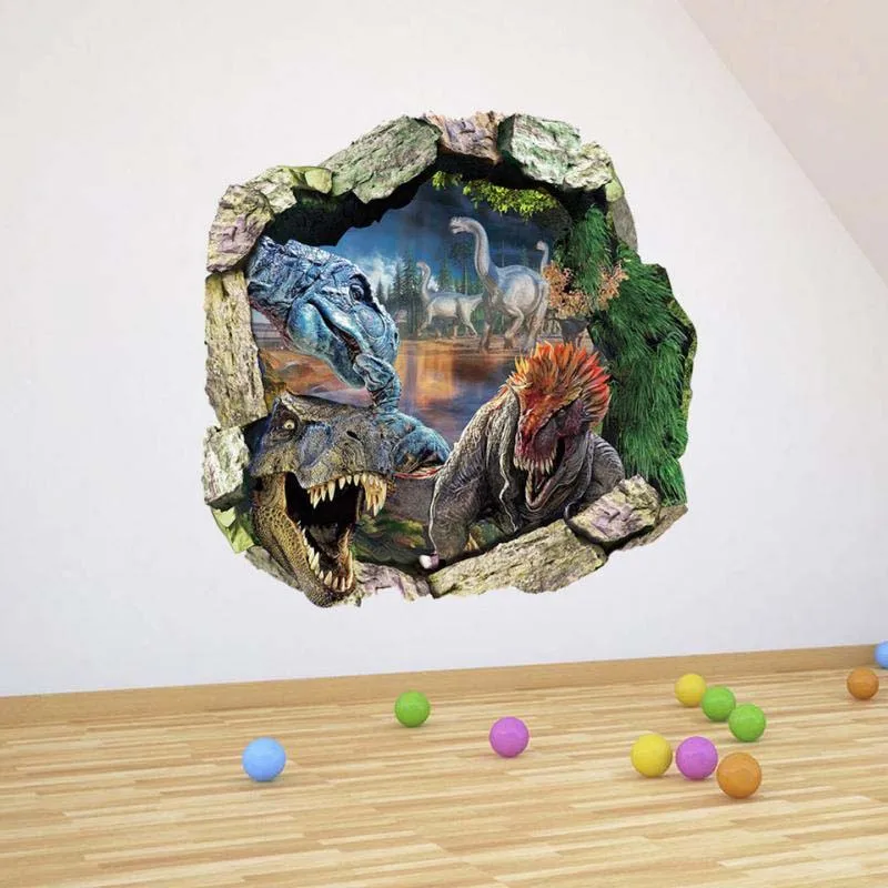 Наклейка на стену модная 3D настенная художественная детская комната украшение