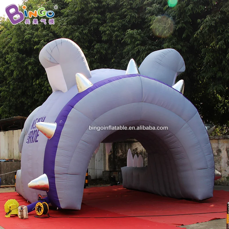 Personalized 4.8x4.5x3.8 Meters Inflatable Bulldog Head Tunnel Tent For Outdoor Event - BG-T0259 6