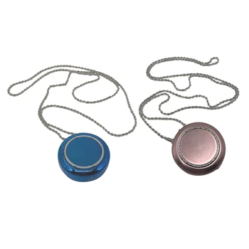 

2x Air Purifier USB Portable Personal Necklace Negative Ion Air Purifier Air Purifier Air Freshener Rose Red & Blue