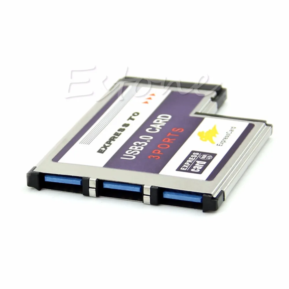 54 мм Экспресс-карта 3 порта USB 3,0 адаптер Expresscard для ноутбука FL1100 чип