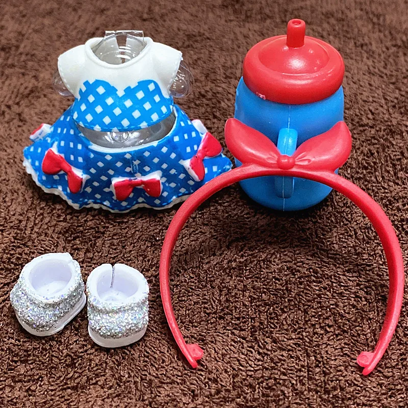 L.O.L. SURPRISE 1 Set Original Clothes Shoes Bottles Accessories Dress Suit for LOL 8 cm Big Sister Dolls Unicorn Outfit Kid Toy 15