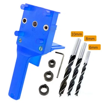 

Guard Doweling Jig Kit Workshop Equipment Tools 41pcs Handheld Woodworking