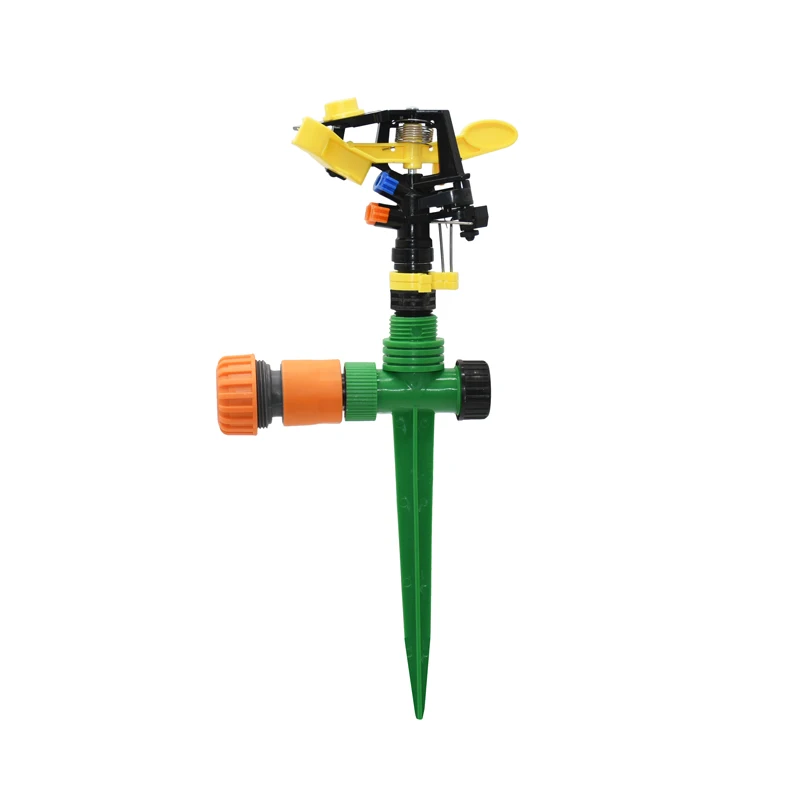 360 Degree Rotating Jet Sprinklers Double Outlet Rocker Nozzles 1/2" Male Thread For Garden Farm Lawn Irrigation irrigation sprinklers